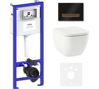 Комплект: инсталляция с унитазом Lavinia Boho One 6 в 1 Rimless 75110110