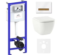 Комплект: инсталляция с унитазом Lavinia Boho One 6 в 1 Rimless 75110111