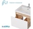 Тумба 1Marka БЛОК МИНИ/Aris mini 60П, 600×440×450 мм, 1 ящик, дуб вотан/белый глянец, раковина Ц0000043060 6