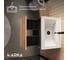 Тумба 1Marka БЛОК МИНИ/Aris mini 60П, 600×440×450 мм, 1 ящик, антрацит/дуб крафт золотой, раковина, Ц0000043057 5
