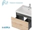 Тумба 1Marka БЛОК МИНИ/Aris mini 60П, 600×440×450 мм, 1 ящик, антрацит/дуб крафт золотой, раковина, Ц0000043057 6
