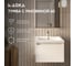 Тумба 1Marka БЛОК МИНИ/Aris mini 60П, 600×440×450 мм, 1 ящик, белая аляска/белый глянец, раковина, Ц0000043059 2