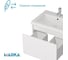 Тумба 1Marka БЛОК МИНИ/Aris mini 60П, 600×440×450 мм, 1 ящик, белая аляска/белый глянец, раковина, Ц0000043059 6
