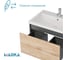 Тумба 1Marka БЛОК МИНИ/Aris mini 70П, 700×440×450 мм, 1 ящик, антрацит/дуб крафт золотой, раковина Ц0000043061 6
