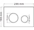 Комплект подвесной унитаз ABBER Bequem AC1100, белый, инсталляция AC0105, кнопка AC0121MCH матовый хром, AC1100-AC0105-AC0121MCH 6