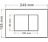 Комплект подвесной унитаз ABBER Bequem AC1100, белый, с инсталляцией AC0105, кнопка AC0120MW белая матовая, AC1100-AC0105-AC0120MW 7