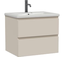 Тумба подвесная Sanstar Riana 60 с раковиной Como 60 (комплект) для ванной комнаты, cappuccino 519.1-1.4.1.ККОМ