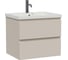 Тумба подвесная Sanstar Riana 60 с раковиной Moduo 60 (комплект) для ванной комнаты, cappuccino 519.1-1.4.1.КМОД 1