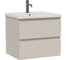 Тумба подвесная Sanstar Riana 60 с раковиной Миранда 60 (комплект) для ванной комнаты, cappuccino 519.1-1.4.1.КМИР 1