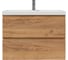 Тумба подвесная Sanstar Riana 80 с раковиной Moduo 80 (комплект) для ванной комнаты, gold kraft 510.1-1.4.1.КМОД 6