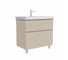 Тумба напольная Sanstar Riana 80 с раковиной Moduo 80 (комплект) для ванной комнаты, cappuccino 556.1-1.4.1.КМОД 1