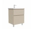 Тумба напольная Sanstar Riana 60 с раковиной Moduo 60 (комплект) для ванной комнаты, cappuccino 554.1-1.4.1.КМОД 1
