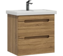 Тумба подвесная Sanstar Diva 60 с раковиной Фостер 60 (комплект) для ванной комнаты, Gold Craft 534.1-1.4.1.КФОС