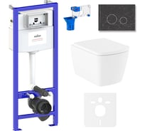 Инсталляция с подвесным унитазом Lavinia Boho Aveo Rimless комплект 7 в 1 75110270