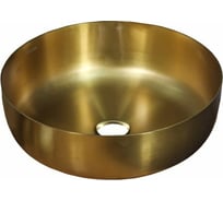 Накладная раковина MELANA 400G Lake Profline ЗОЛОТО круглая, сифон, донный клапан 400G золото