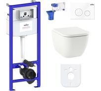 Инсталляция с подвесным унитазом комплект 7 в 1 Lavinia Boho One 87040053