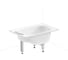 Комплект 6 в 1 Sanitana BLB Europa Mini стальная ванна 105x70 с инсталляцией, подвесным унитазом 20220754R 2