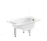 Комплект 6 в 1 Sanitana BLB Europa Mini стальная ванна 105x70 с напольным унитазом и раковиной 20220556R 2