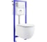Комплект 6 в 1 Sanitana BLB Universal 3,5 стальная ванна 150x70 с инсталляцией, подвесным унитазом 20220826R 3