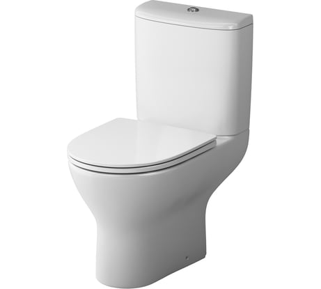 Унитаз-компакт Damixa Luna без ободка с сиденьем микролифт DX46C8600SC