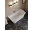 Ванна акриловая отдельностоящая Bauedge BAU Pure 1500x750 мм, белая, со сливом-переливом TY1012 4