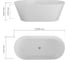 Ванна акриловая отдельностоящая Bauedge BAU Flow 1500x750 мм, белая TY1006 5