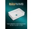 Раковина накладная для ванной Bauedge BAU Hotel Strips 500x340 мм, санфарфор, белая рифленая BH1005 2