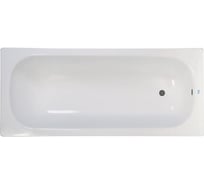 Ванна стальная ВИЗ DONNA VANNA 150x75x40 см, с опорной подставкой, без ранта, белая орхидея, форма Аула DV-55401