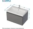 Тумба 1Marka БЛОК МИНИ/Aris mini 70П (700х440х450) 1я антрацит/монолит дарк раковина Ц0000043062 2