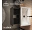 Тумба 1Marka БЛОК МИНИ/Aris mini 70П (700х440х450) 1я антрацит/монолит дарк раковина Ц0000043062 4