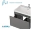 Тумба 1Marka БЛОК МИНИ/Aris mini 70П (700х440х450) 1я антрацит/монолит дарк раковина Ц0000043062 5