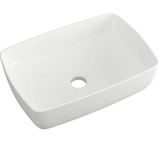 Раковина чаша накладная Bauedge BAU Spectrum 59х40, белая JIE0018