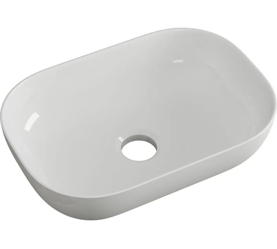 Раковина накладная прямоугольная Bauedge BAU Stil PRO 36х25, белая JIE0015