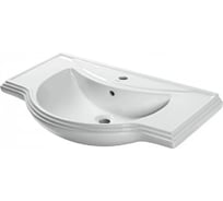 Мебельный умывальник DORATIZ Классик 80 перелив с обрамлением, белый 0302.819