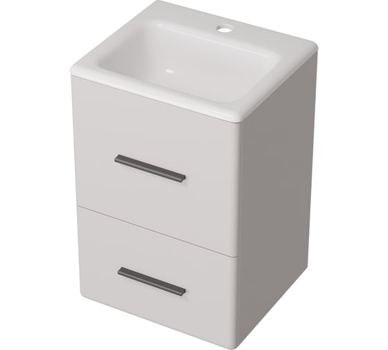 Тумба с раковиной 1Marka МИНИМИ 40П (400x590x350) 2я светло-серый Ц0000041362