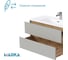 Тумба с раковиной 1Marka Mona 100П 1010x520x460 мм, 2 ящика, агатовый серый Ц0000043676 5