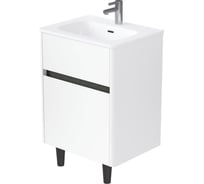 Тумба 1Marka МОНА/Mona 70Н (710х890х460) 2я белый раковина Ц0000043665