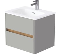 Тумба МОНА/Mona 70П (717х520х460) 2я агатовый серый раковина 1Marka Ц0000043668