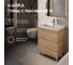 Тумба с раковиной 1Marka Арис 1/Aris 70Н 2 ящика, дуб сонома, раковина Comfort 70 Ц0000042581 2