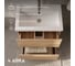 Тумба с раковиной 1Marka Арис 1/Aris 70Н 2 ящика, дуб сонома, раковина Comfort 70 Ц0000042581 3