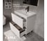 Тумба с раковиной 1Marka Арис 1/Aris 70Н 2 ящика, белый глянец, раковина Comfort 70 Ц0000042582 3