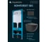 Комплект Aqueduto Инсталляция TECNICA Novo с панелью смыва RETANGULO Novo, черный матовый + Унитаз подвесной OVO Tornado 525*360 безободковый, смыв Торнадо, сиденье с микролифтом, черный матовый TEC11RET0240OVOT2140 2
