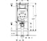 Монтажный элемент для подвесного унитаза Geberit Duofix 114 см, Sigma 8 см 111.796.00.2 3