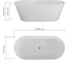 Ванна акриловая отдельностоящая Bauedge BAU Flow 1600x750 мм, белая TY1007 6