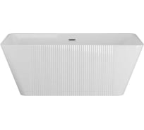 Ванна отдельностоящая акриловая Bauedge BAU Elegance 1500 x750 белая, в комплекте со сливом-переливом TY1015