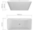 Ванна отдельностоящая акриловая Bauedge BAU Elegance 1500 x750 белая, в комплекте со сливом-переливом TY1015 3
