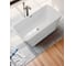 Ванна отдельностоящая акриловая Bauedge BAU Elegance 1500 x750 белая, в комплекте со сливом-переливом TY1015 4
