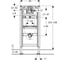Монтажный элемент для писсуара Geberit Duofix 112-130 см, универсальный 111.616.00.2 3