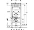 Инсталляция для подвесного унитаза Geberit DuofixBasic 112 см, бачок скрытого монтажа Delta 12 см 111.153.00.3 3