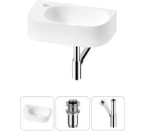 , Комплект 3 в 1 Lavinia Boho Bathroom Sink накладная/подвесная раковина 40x22 см (состоит Wellsee 20216336R